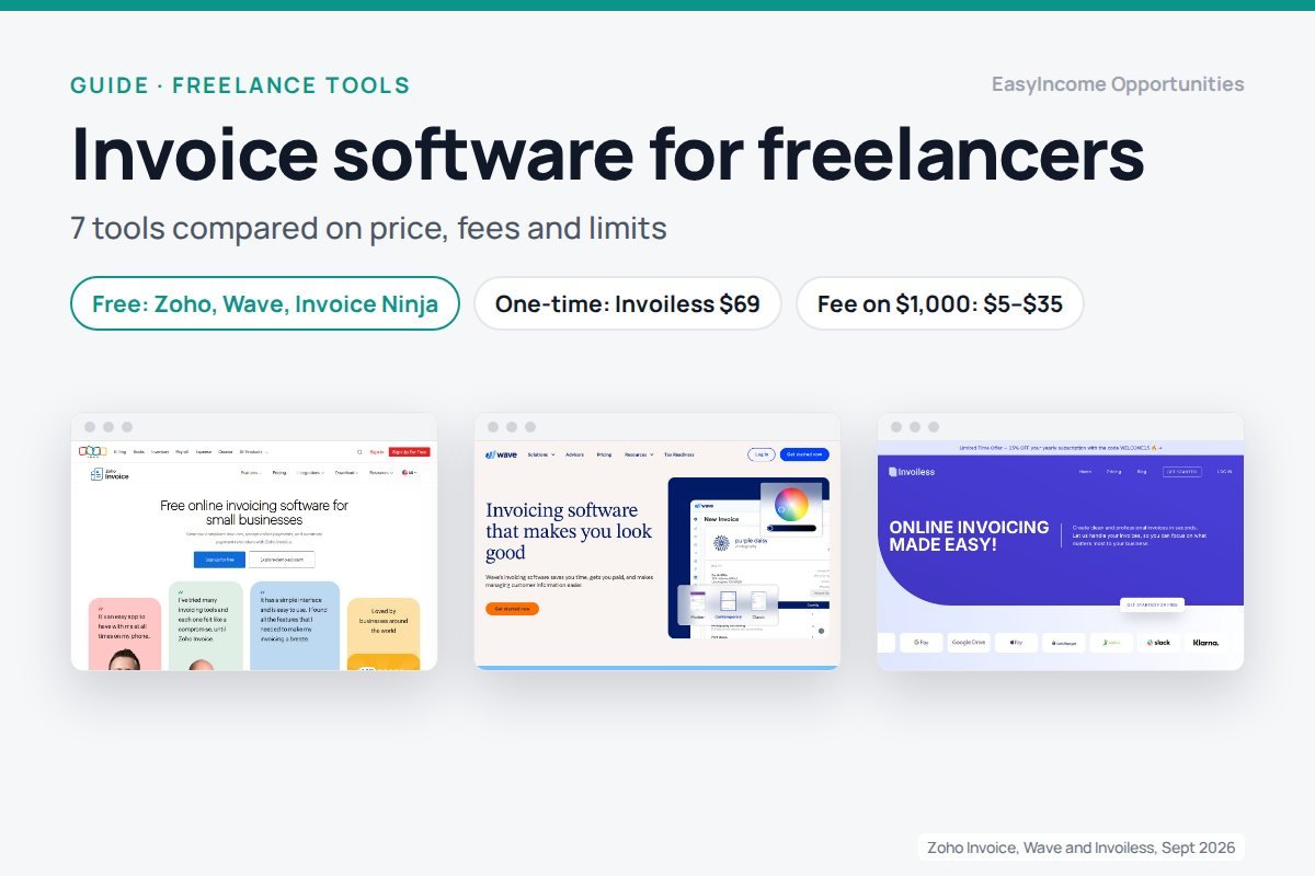 Best Invoice Software for Freelancers 2026: 7 Tools Compared