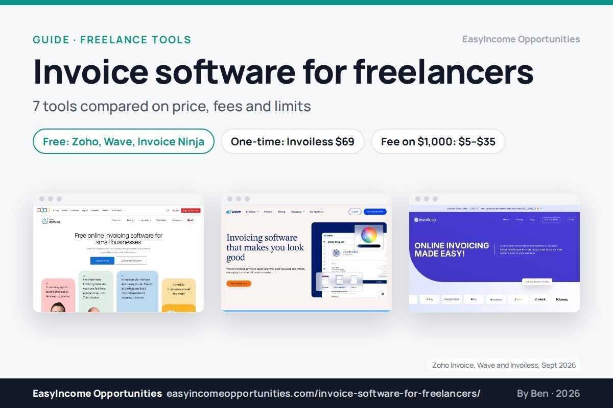 Best Invoice Software for Freelancers 2026: 7 Tools Compared